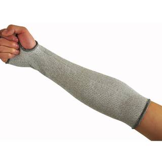 G  F Products Large Gray Cut Resistant Level-5 Cut Protection Arm Sleeves Arm Width 4 in. to 8 in. Sold By Pair (2-Pieces) 58122L-pair