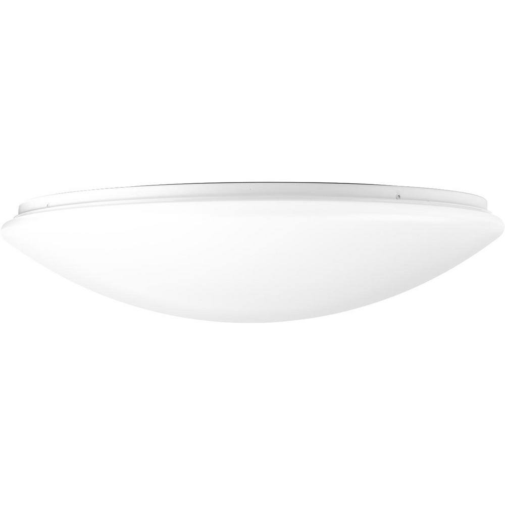 Progress Lighting Drums and Clouds Collection 28-Watt White Integrated LED Flush Mount P730007-030-30