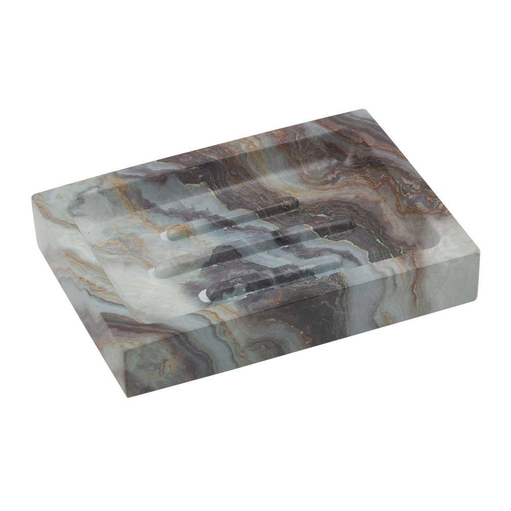 Elle Decor Square Soap Dish in Agate EL-44273-AGATE