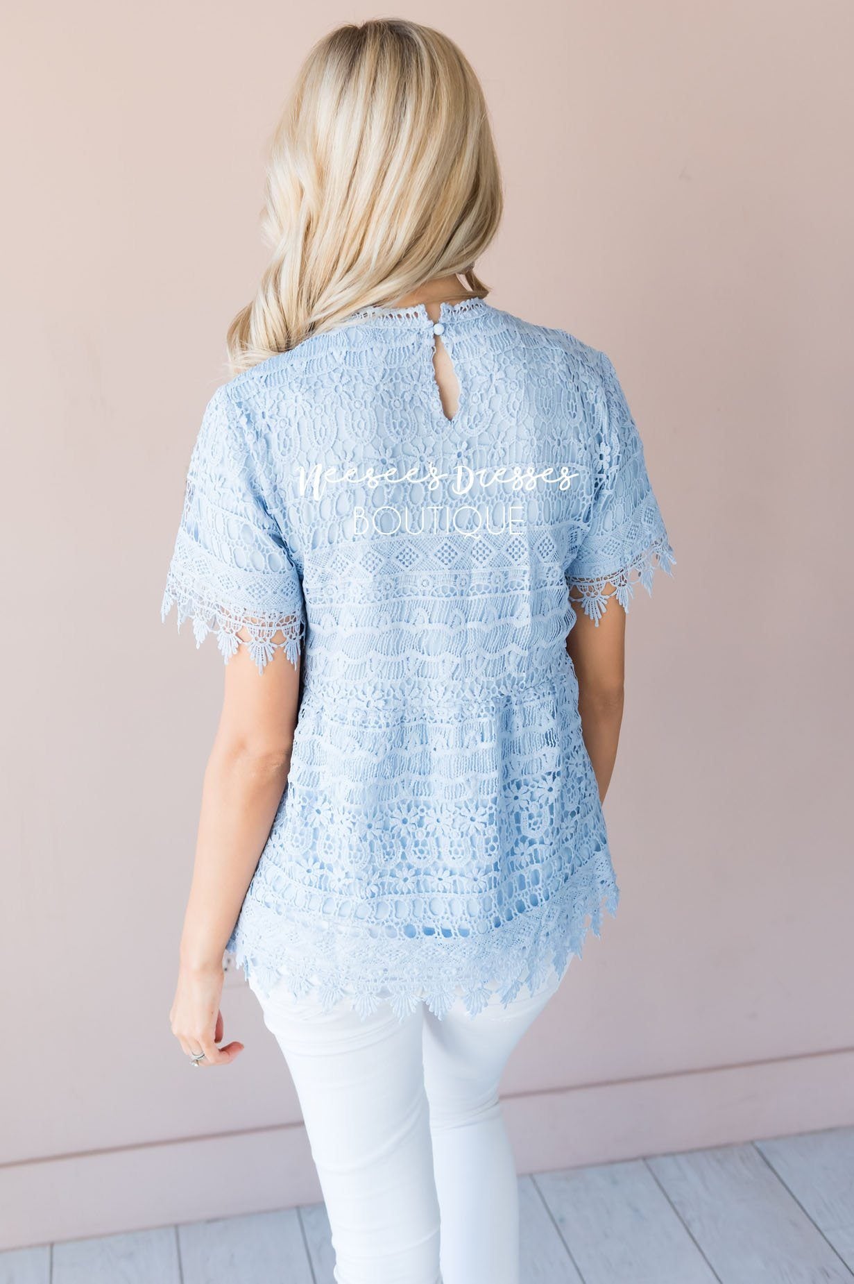 A Lot of Lace Modest Blouse