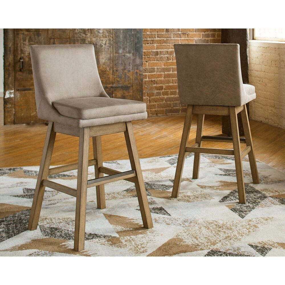 Tallenger Upholstered Swivel Stool (Set of 2)