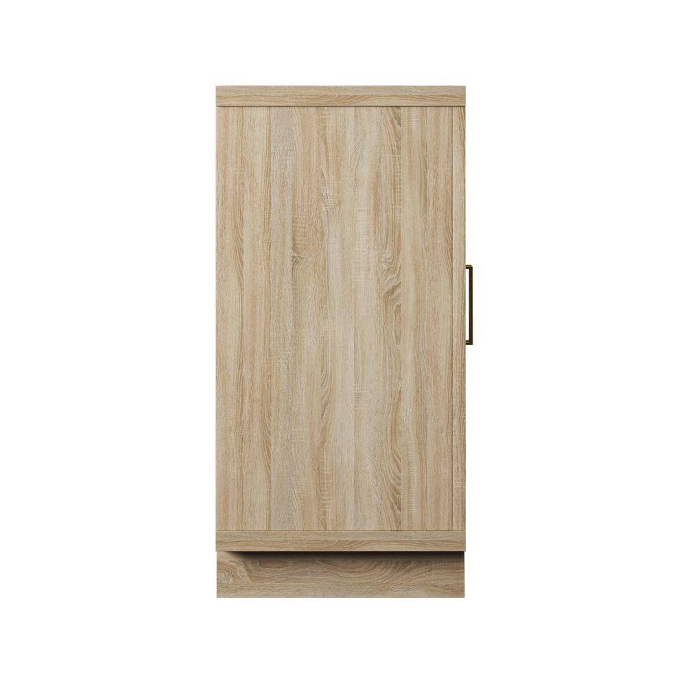 Twin Star Home Bishop Oak Accent Cabinet With Linen Door AC7030-PO112