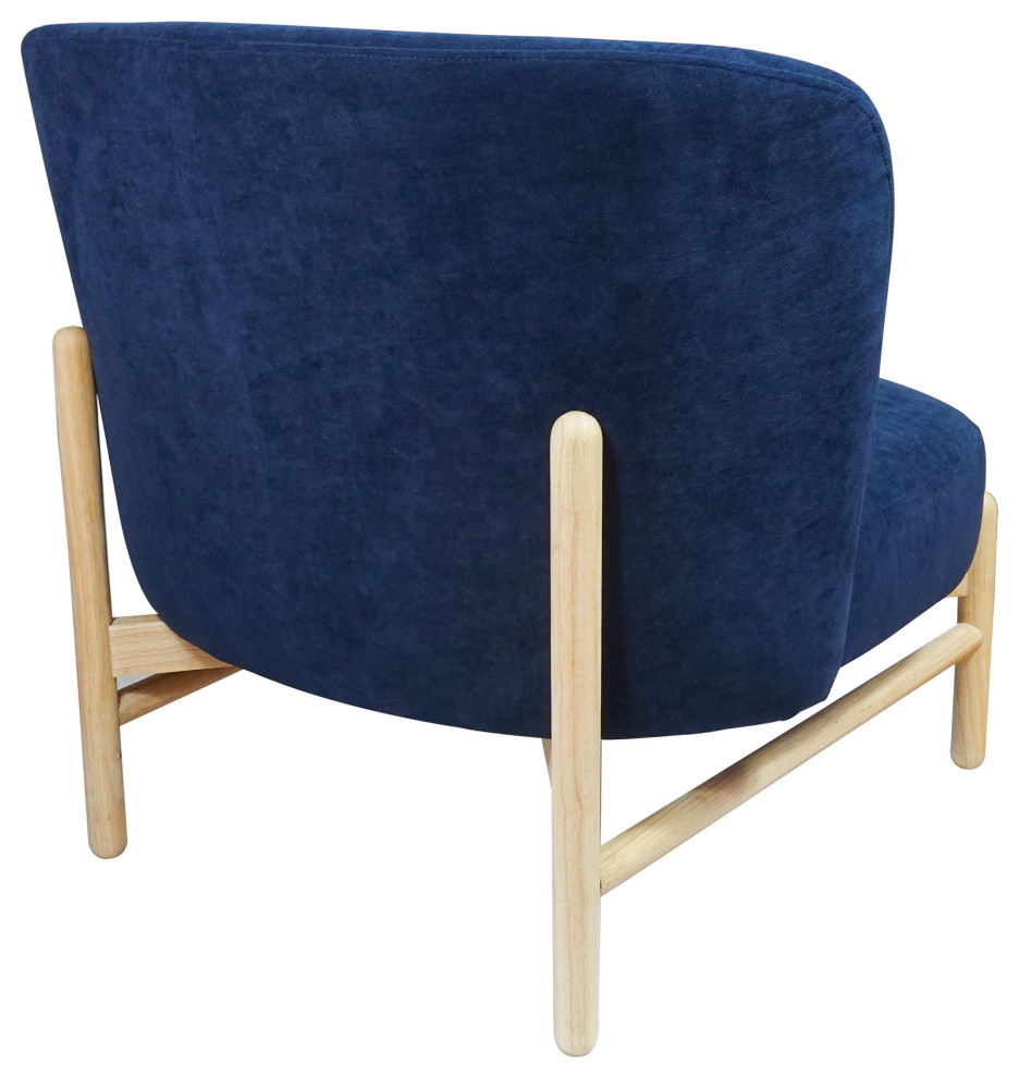 Sigge Accent Chair Ocean Depths Navy   Midcentury   Armchairs And Accent Chairs   by Moe  x27s Home Collection  Houzz