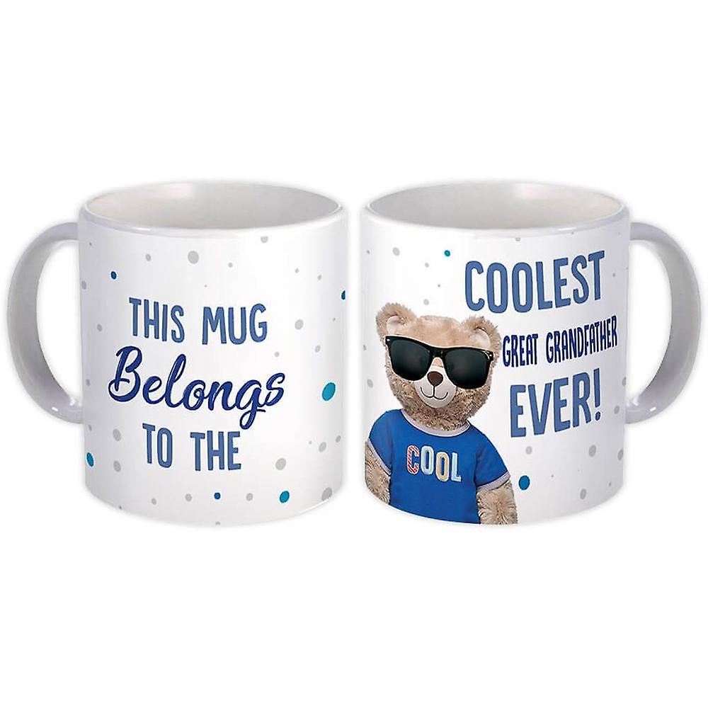 Gift Mug: Coolest GREAT GRANDFATHER Ever Bear Best