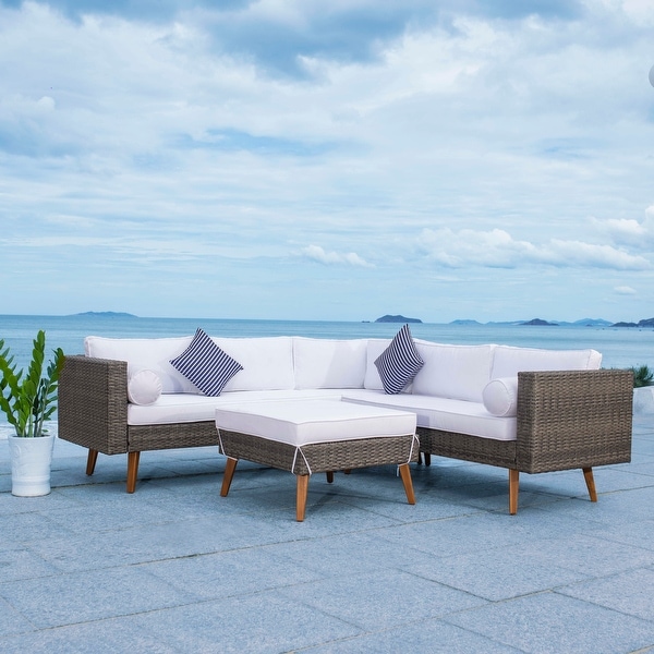 SAFAVIEH Outdoor Living Analon Outdoor Sectional Set