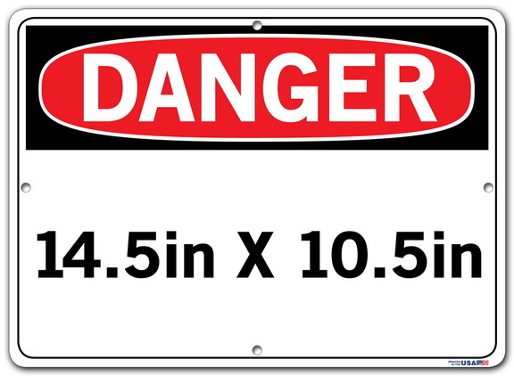 Vestil  SI D 66 C AL 063 sign danger 66 14.5x10.5 ...