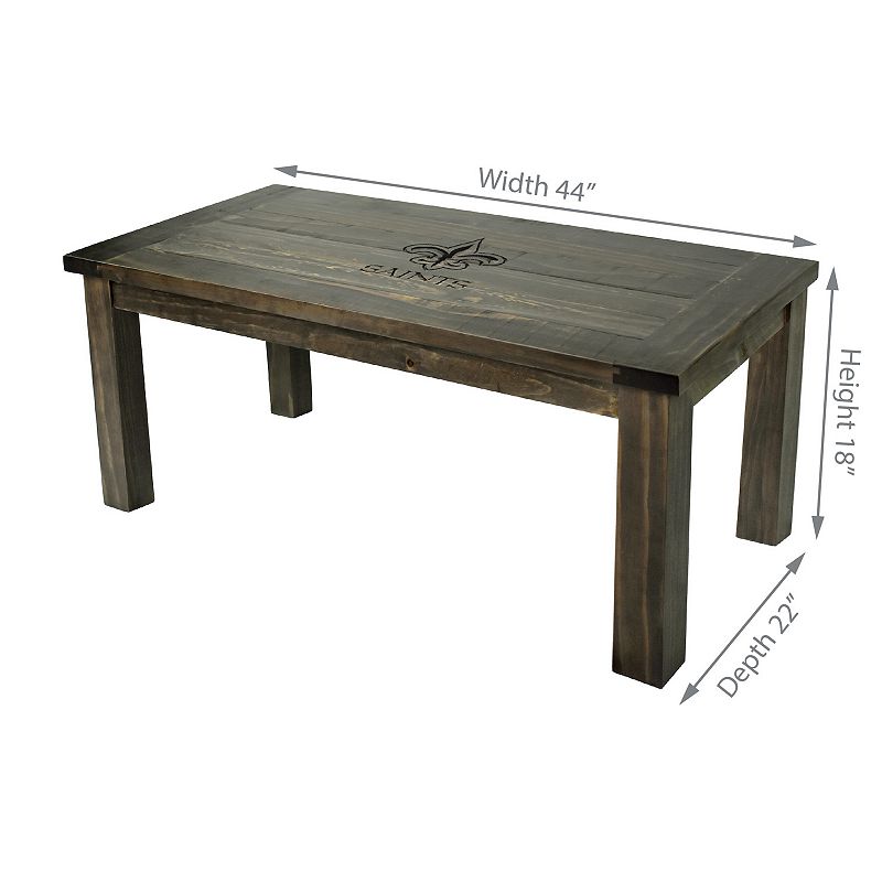 New Orleans Saints Reclaimed Coffee Table