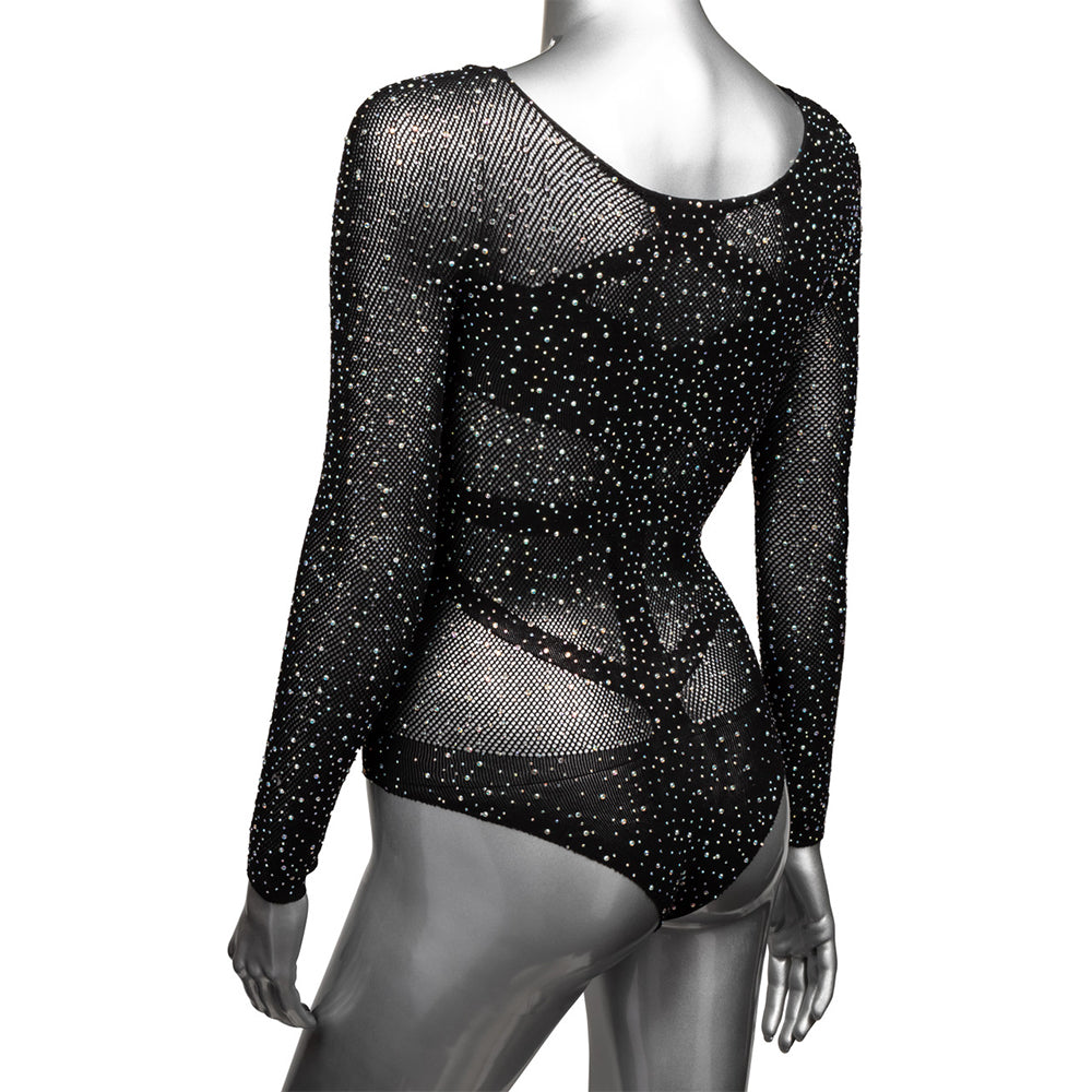 Radiance Long Sleeve Black Body Suit XL