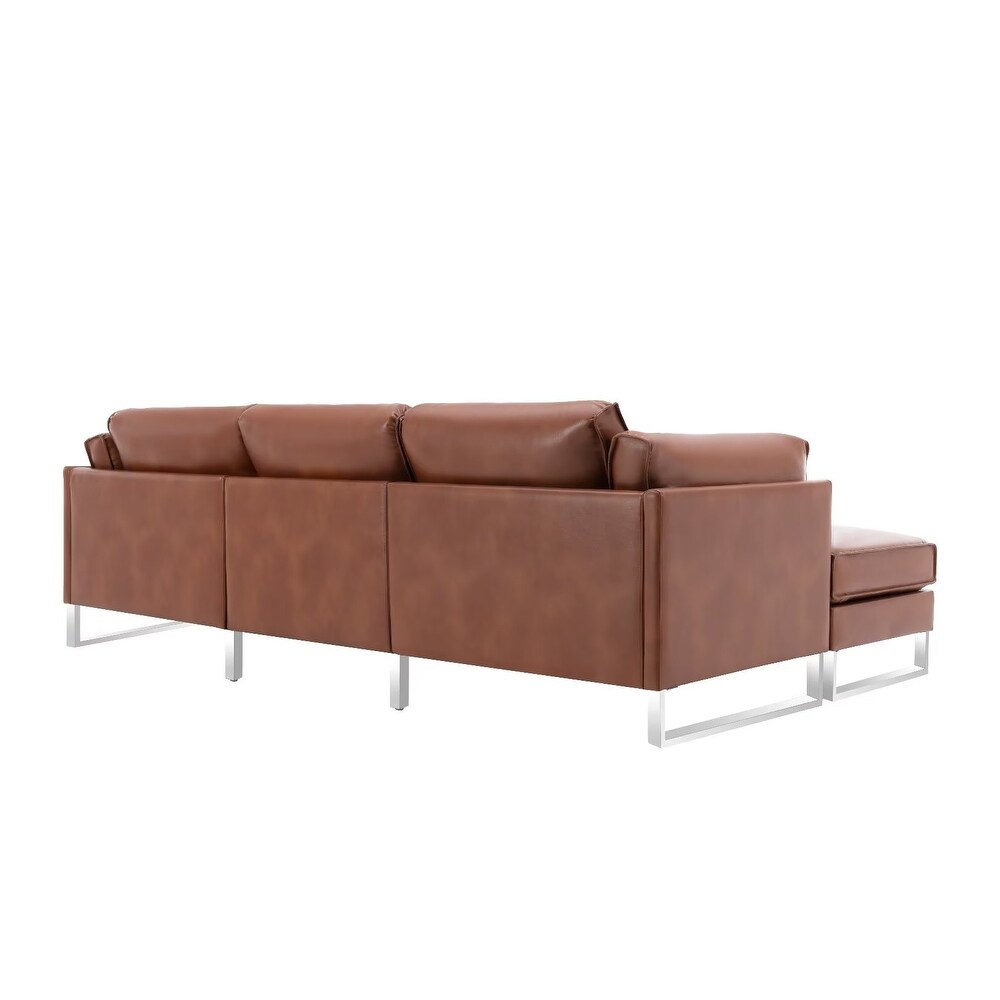 Morden Fort L Shaped Comfortable Contemporary Upholstered Sectional for Living Room