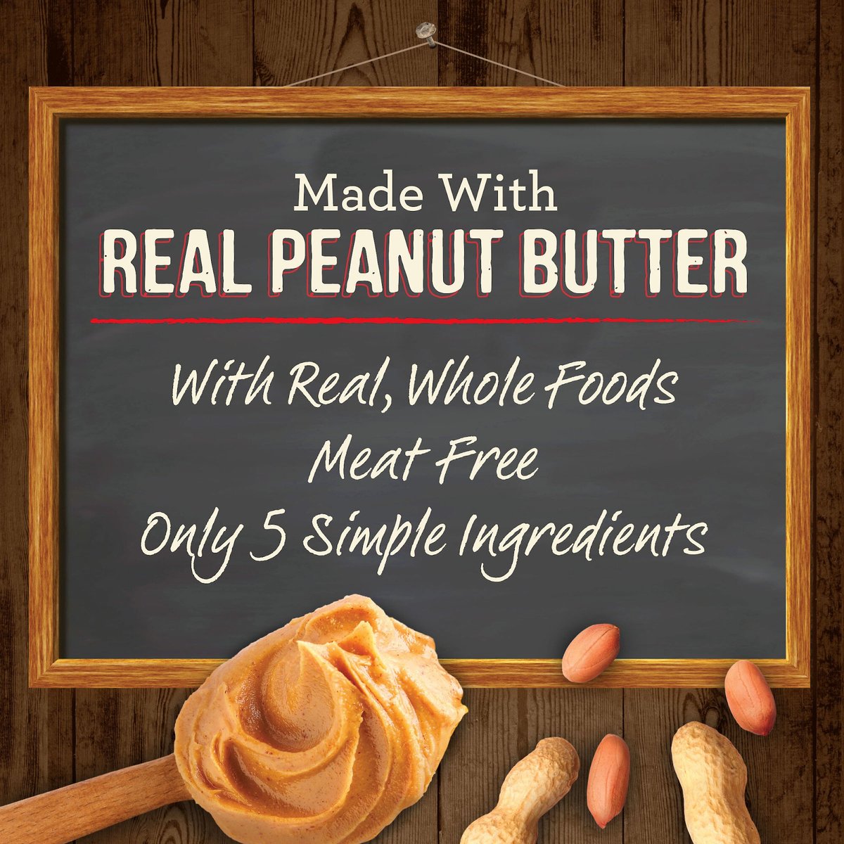 Merrick Oven Baked Paw'some Peanut Butter w/ Real Peanut Butter Dog Treats