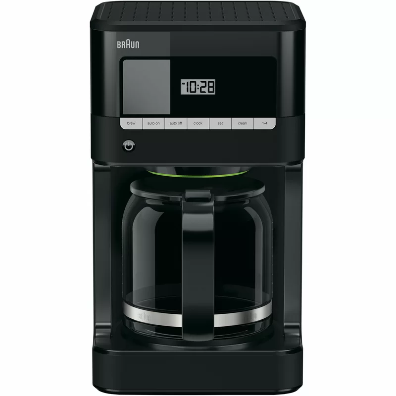 Braun KF7000BK BrewSense 12-Cup Programmable Black Drip Coffee Maker with Temperature Control