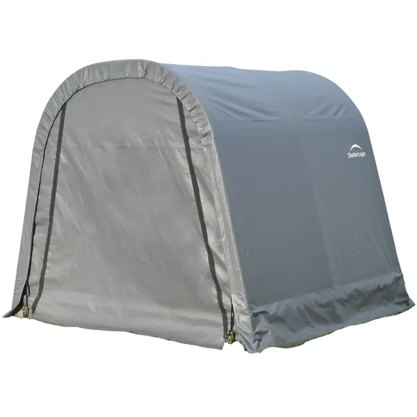 ShelterLogic 8'x8'x8' ShelterCoat Gray Round Style Garage