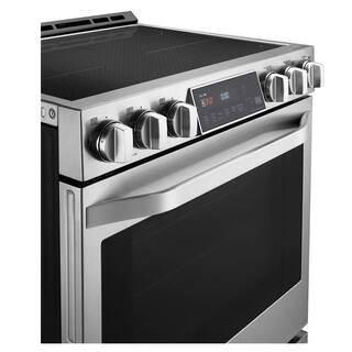 LG STUDIO 6.3 cu. ft. Smart Induction Slide-In Range with EasyClean in PrintProof Stainless Steel LSIS3018SS