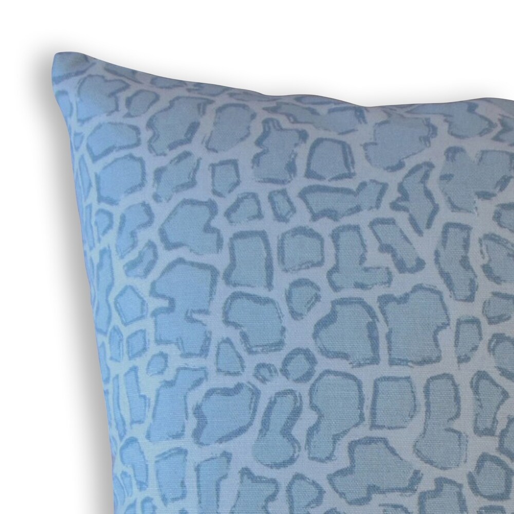 Urit Animal Print Throw Pillow Ice Blue