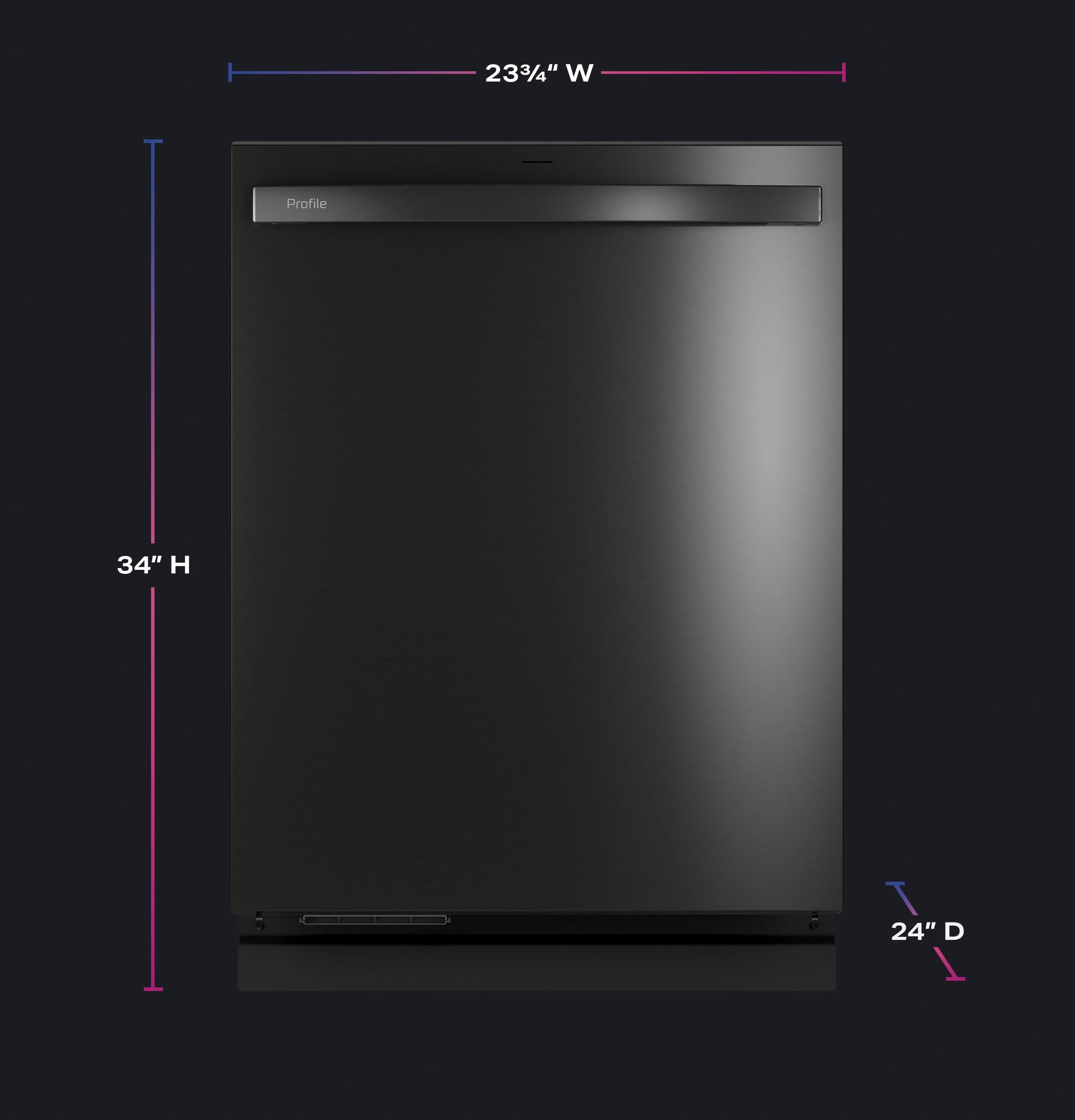 Ge Appliances PDT755SBVTS Ge Profile™ Energy Star Smart Ultrafresh System Dishwasher With Microban™ Antimicrobial Technology With Deep Clean Washing 3Rd Rack, 42 Dba