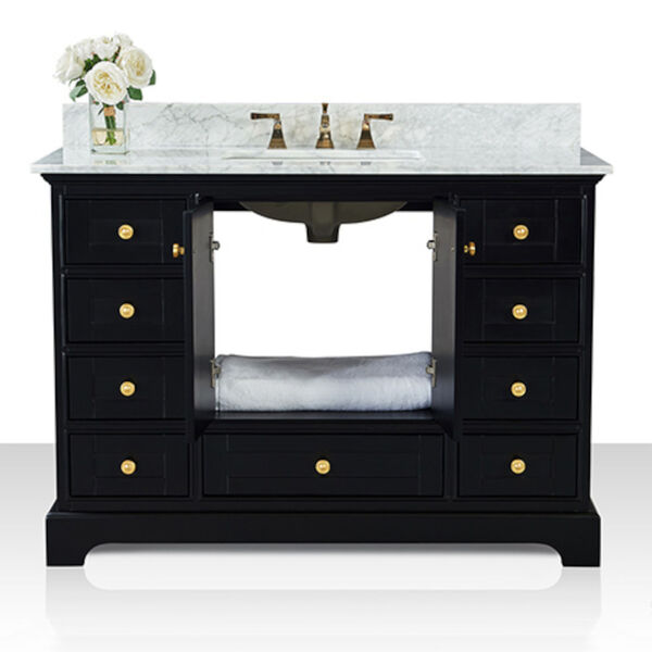 Audrey Black Onyx 48-Inch Vanity Console