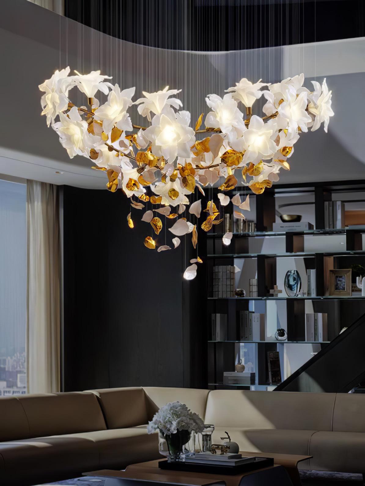 Flying Flowers Fluttering Chandelier