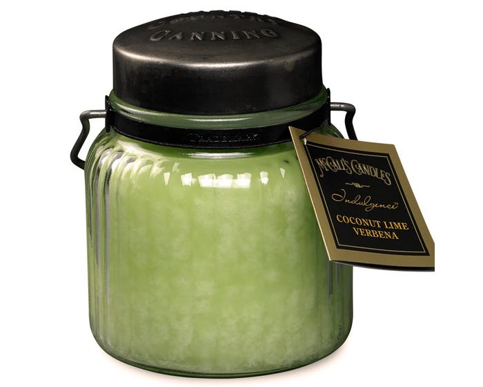 McCalls Coconut Lime Verbena Indulgence Candle， 18 oz. - INCL