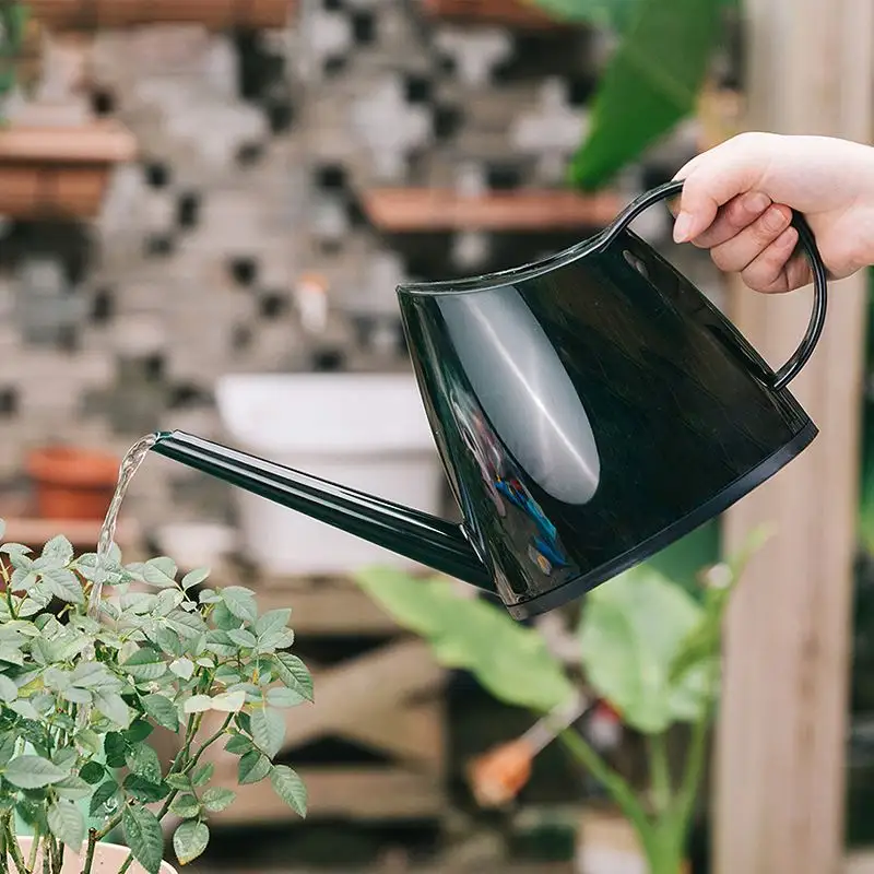 Hot Selling Vintage  Colorful Translucent Green Gray Large 9L 10L Indoor Watering Can Plastic Watering Cans/