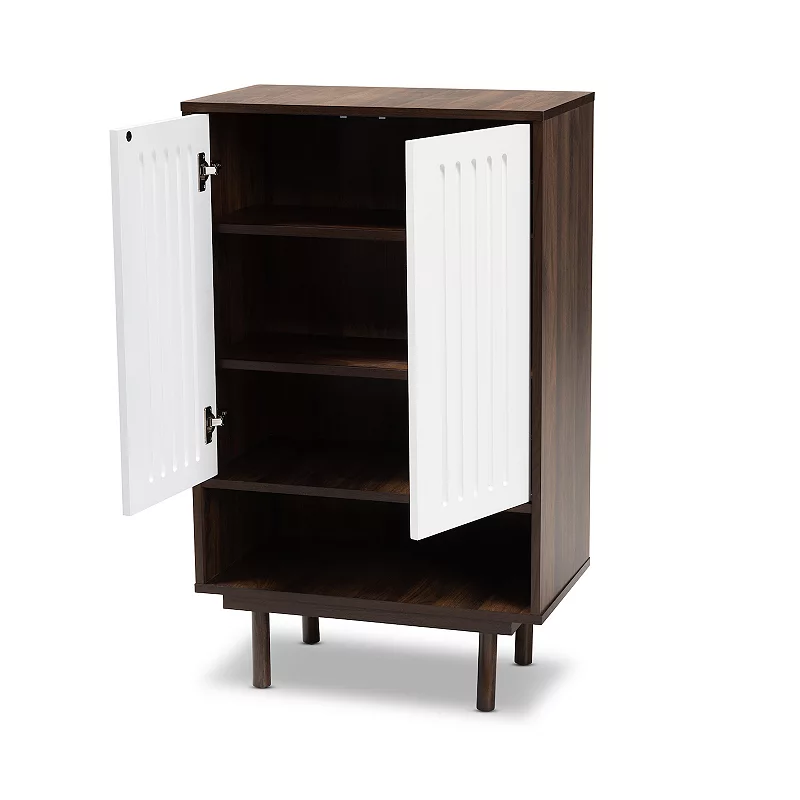 Baxton Studio Meike Shoe Storage Cabinet