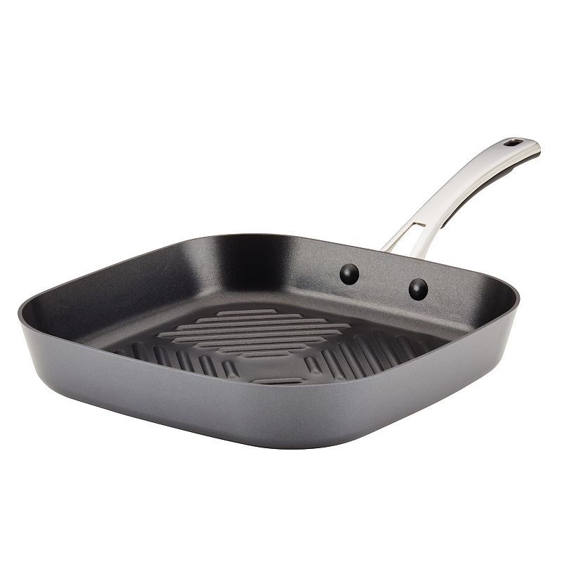 Rachael Ray Cook + Create 11-in. Hard-Anodized Nonstick Deep Grill Pan