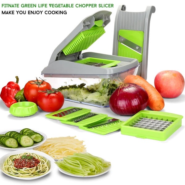 14-in-1 Vegetable Chopper Slicer， Fruit Dicer Veggie Kitchen Cutter Tools