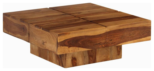 vidaXL Coffee Table Vintage End Table Side Table 31.5 Inch Solid Wood Acacia   Coffee Tables   by vidaXL LLC  Houzz