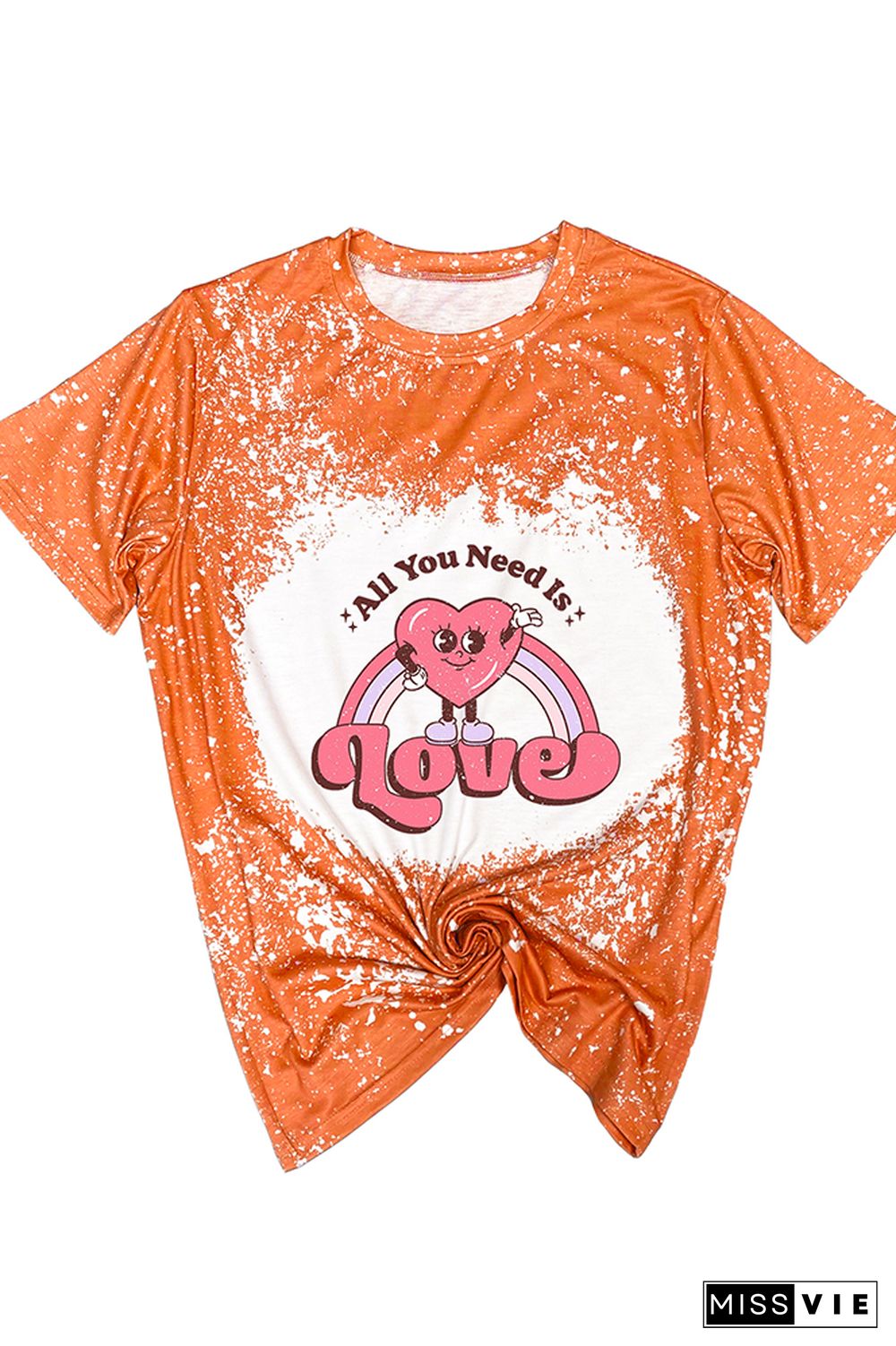 All You Need is Love Valentines Graphic Tee Wholesale