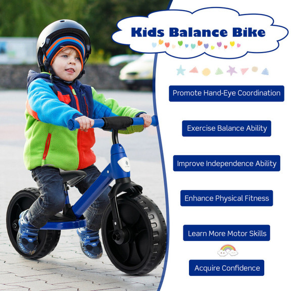 Costway 03126745 4 in 1 Kids Training Bike Toddler...