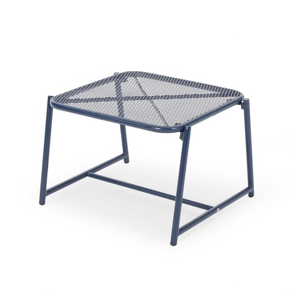 Bucknell Outdoor Iron Metal Mesh Side Table by Christopher Knight Home