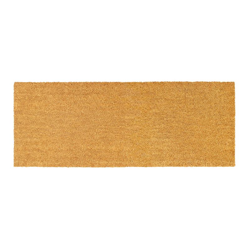 RugSmith Natural Machine Tufted Coir Doormat