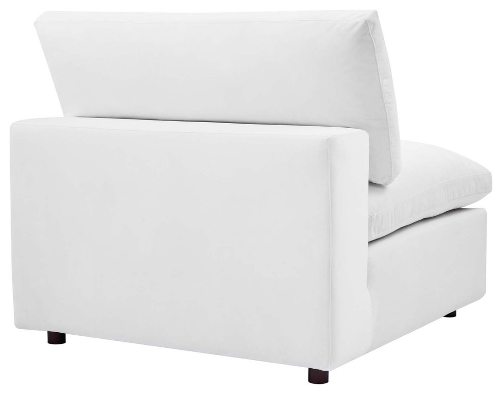 Commix Down Filled Overstuffed Performance Velvet 6 Piece Sectional   Transitional   Sectional Sofas   by ShopFreely  Houzz