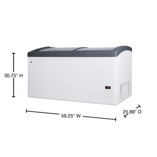 Summit Appliance 14.8 cu. ft. Manual Defrost Commercial Chest Freezer in White FOCUS151