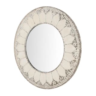 Home Decorators Collection Medium Round Ivory Antiqued Classic Accent Mirror (32 in. Diameter) P180278/1XXA