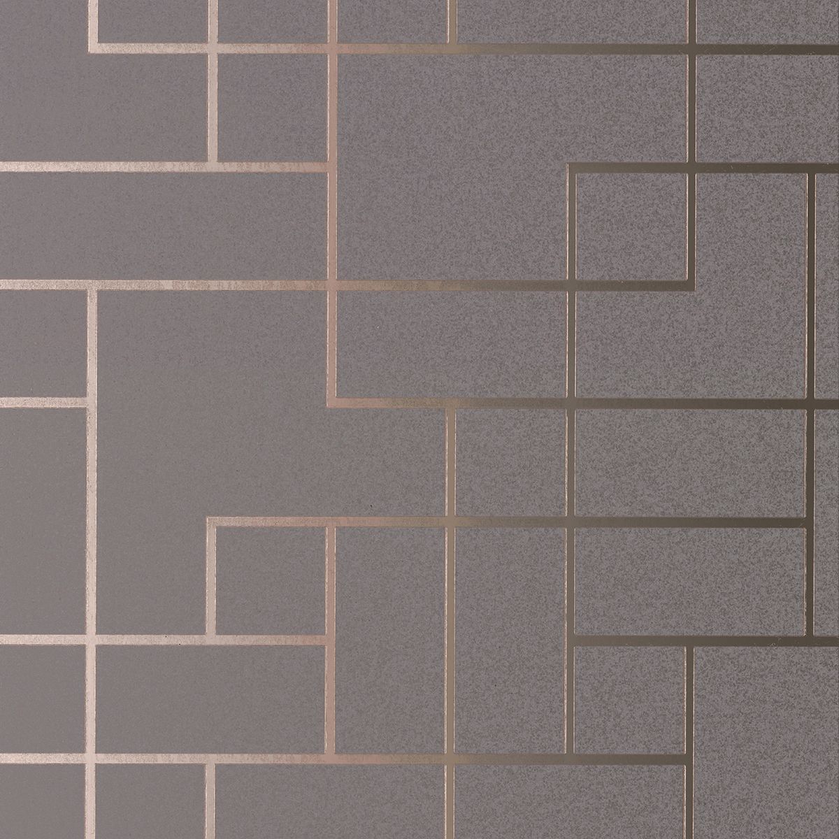 Sample Mason Geometric Wallpaper in Dark Grey from the Polished Collection