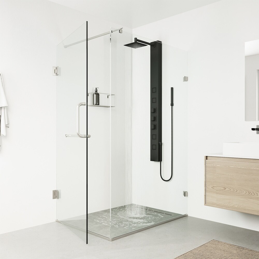 Vigo VG08021 Sutton thermostatic shower panel with shower head  hand