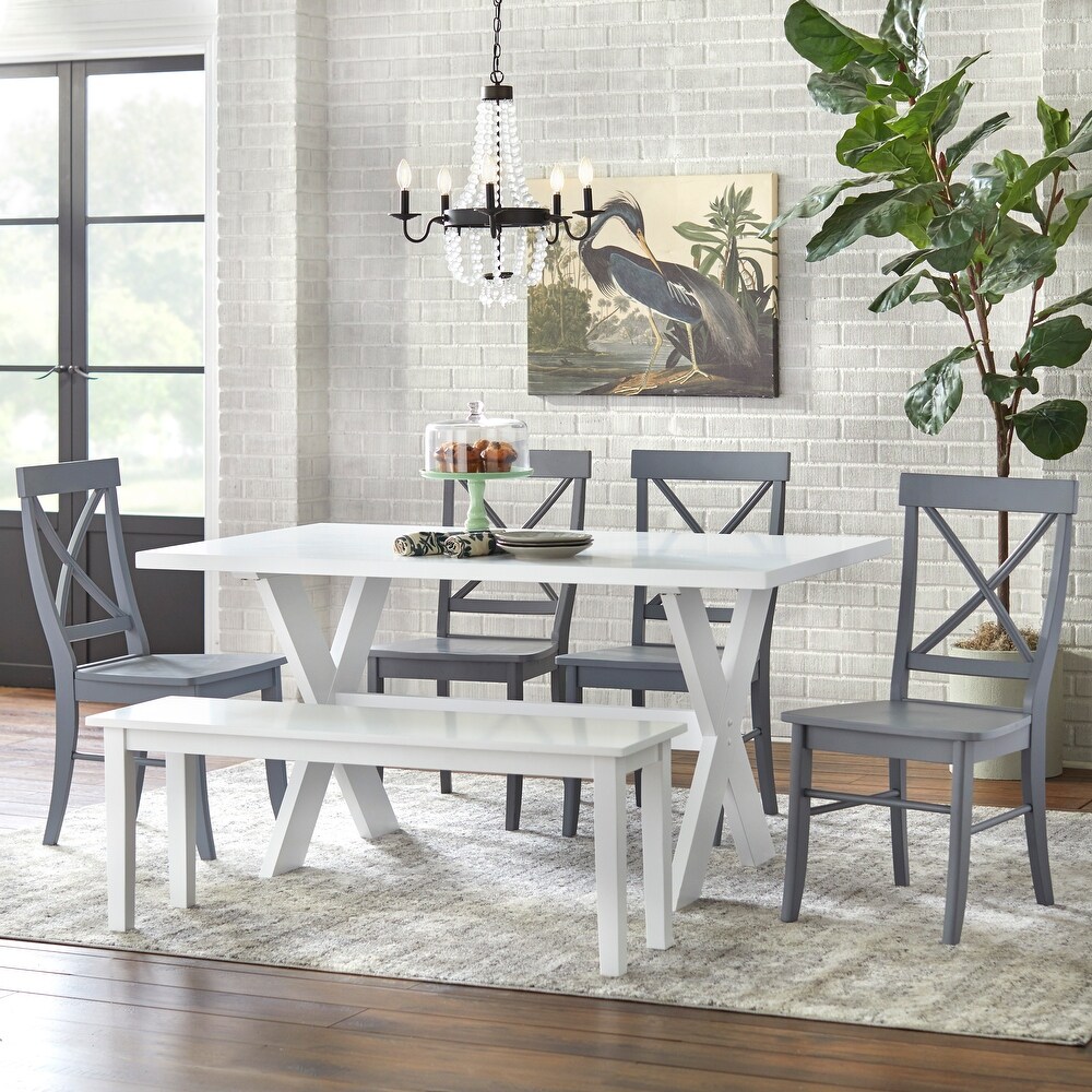 Simple Living 6 piece Sumner Dining Set with Dining Bench