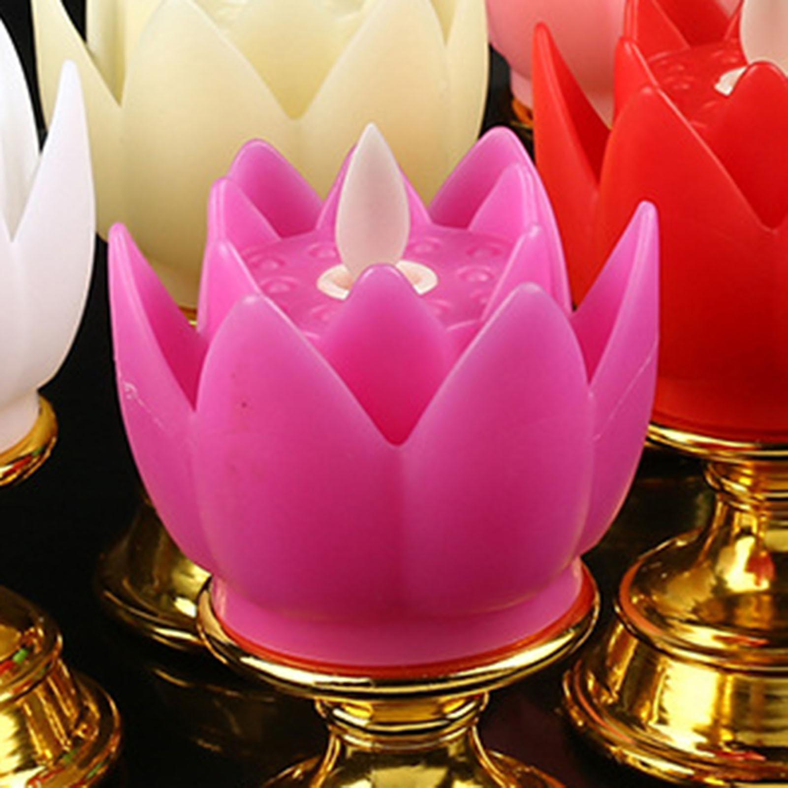 Budha Decoration，LED Lotus Lamp Colorful Lotus Lamp Light Buddha Lamp Premium Quality