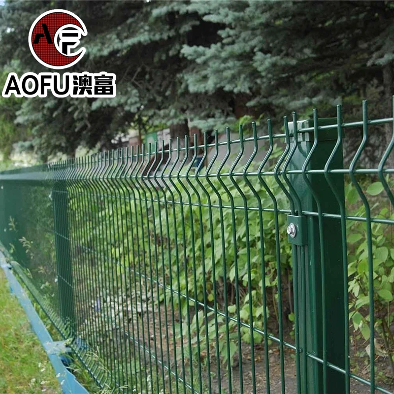 Welded Wire Mesh Fence PVC Coated Curved 3D Fence Panel  Outdoor Garden  3d Security Fence With Peach Post Fast supply