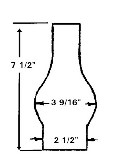 B   P 2 1/2 x 7 1/2 Chimney  157920