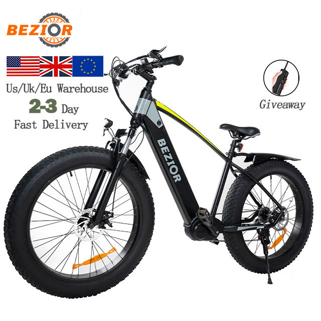 New Model 500W Mid Drive Motor Ebike Bezior XF800 13AH 36V Hidden Battery Max Speed 40KM/H Electric Mountain Bicycle E Cycle