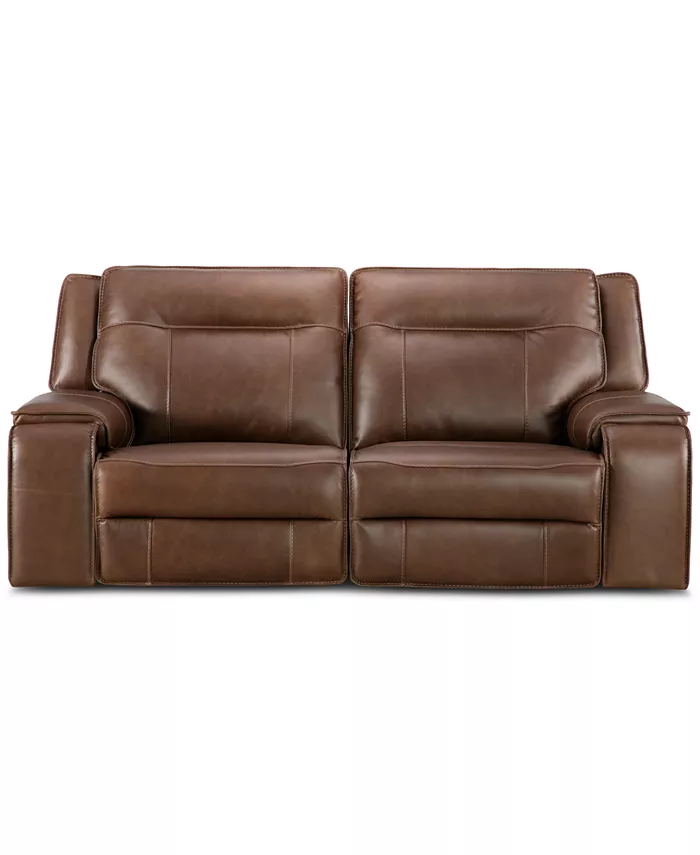 Furniture Hansley 2-Pc. Power Recliner Leather Sofa