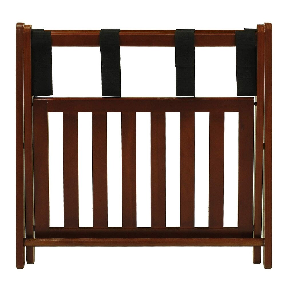 Stony Edge Luggage Rack Suitcase Stand for Guest Room with Shelf