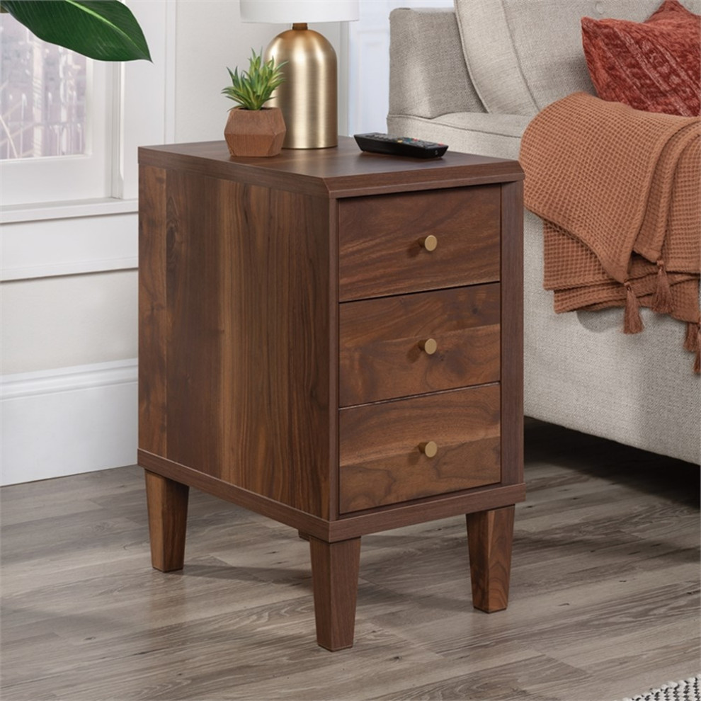 Sauder Willow Place Engineered Wood Recliner Table in Grand Walnut   Transitional   Side Tables And End Tables   by Homesquare  Houzz