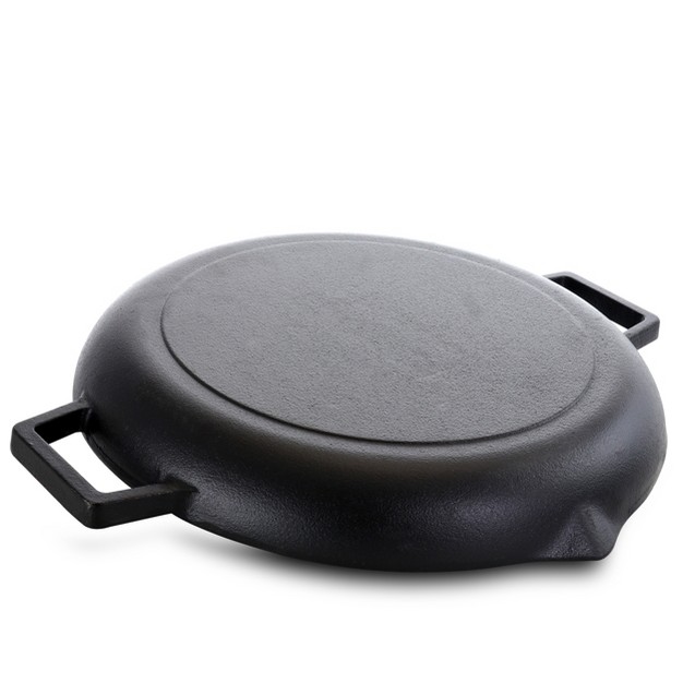 Gibson General Store Addlestone 12 Inch Preseasoned Cast Iron Grill Pan