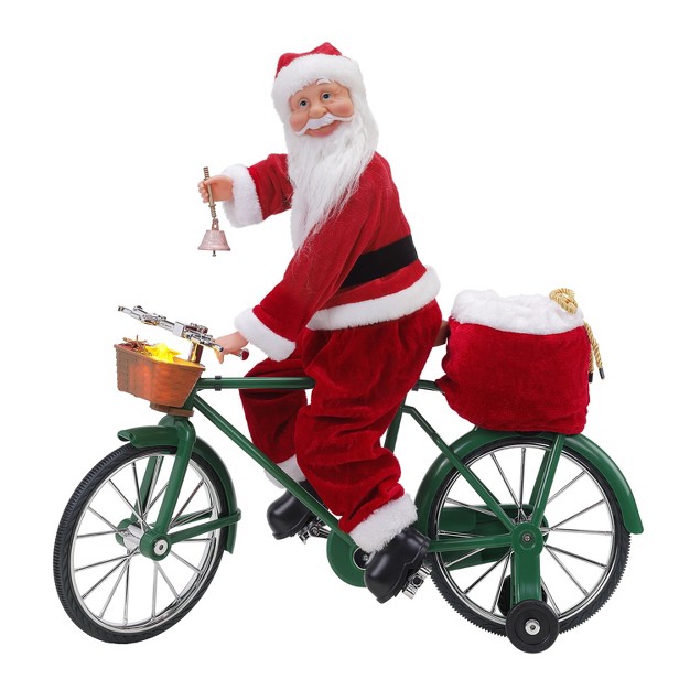 Animated Led Cycling Santa Musical Christmas Decoration