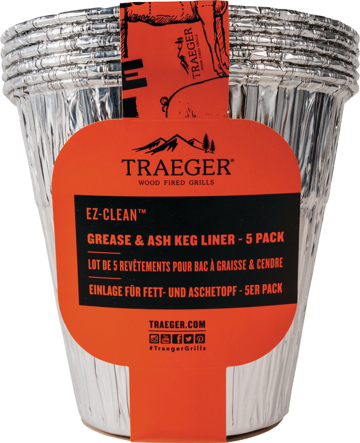 Traeger EZ-Clean Greaseamp Ash Keg Liner