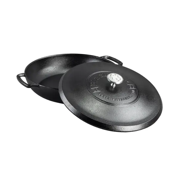 Lodge 4 Quart Blacklock Triple Seasoned Cast Iron Braiser With Lid