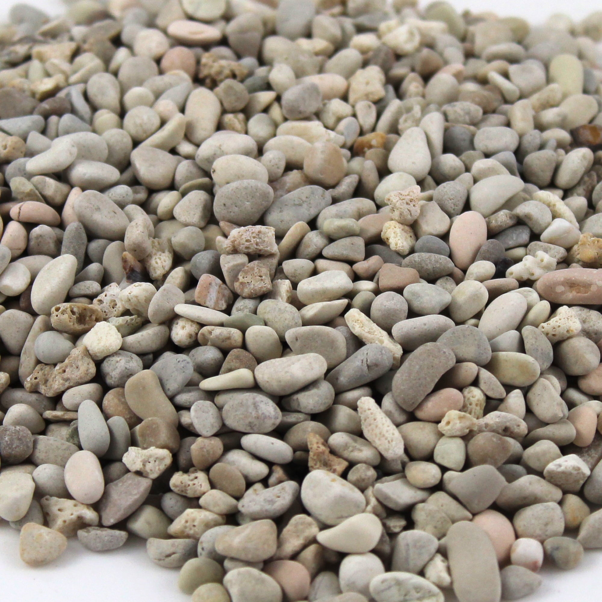 Rainforest Outdoor Decorative Natural Stone, Natural Stone Gravel, Cream, 30lbs.