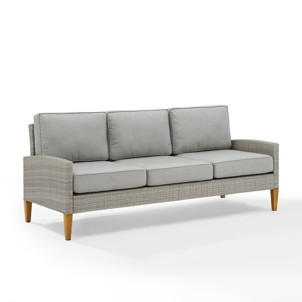 Crosley Capella Outdoor Wicker Sofa